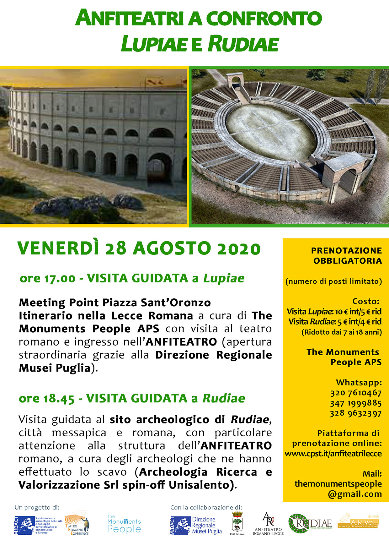 ANFITEATRI A CONFRONTO. LUPIAE E RUDIAE