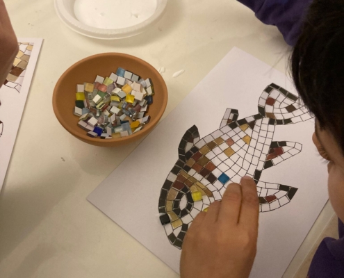 laboratorio mosaico romano per scuole